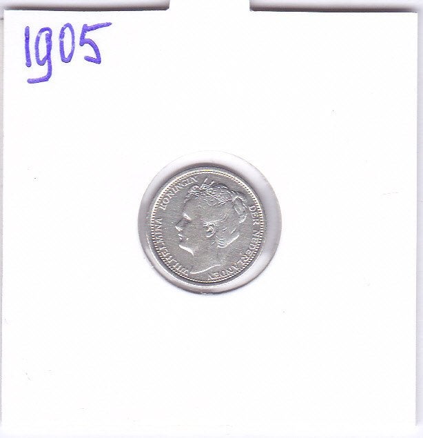 Schaarse 10 cent 1895 voor slechts 24 euro, Zilver, Ophalen of Verzenden, 10 cent, Koningin Wilhelmina