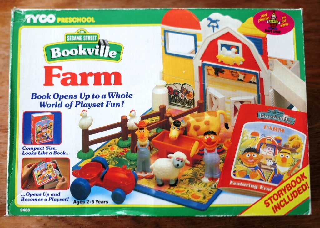 Vintage Sesamstraat Bookville Farm 1994, Ophalen of Verzenden, Zo goed als nieuw, Taal en Lezen