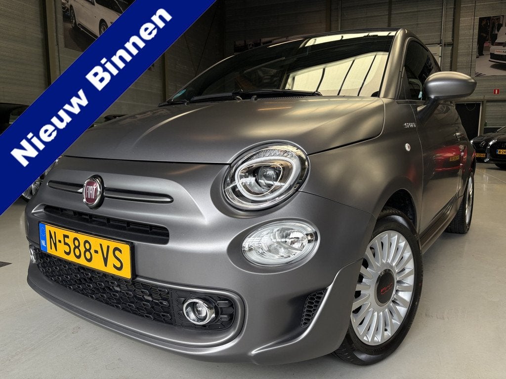 Fiat 500 1.0 Hybrid Sport Cabrio, Cruise, Carplay (bj 2021), Auto's, Fiat, Cabriolet, 4 stoelen, Leder en Stof, Origineel Nederlands