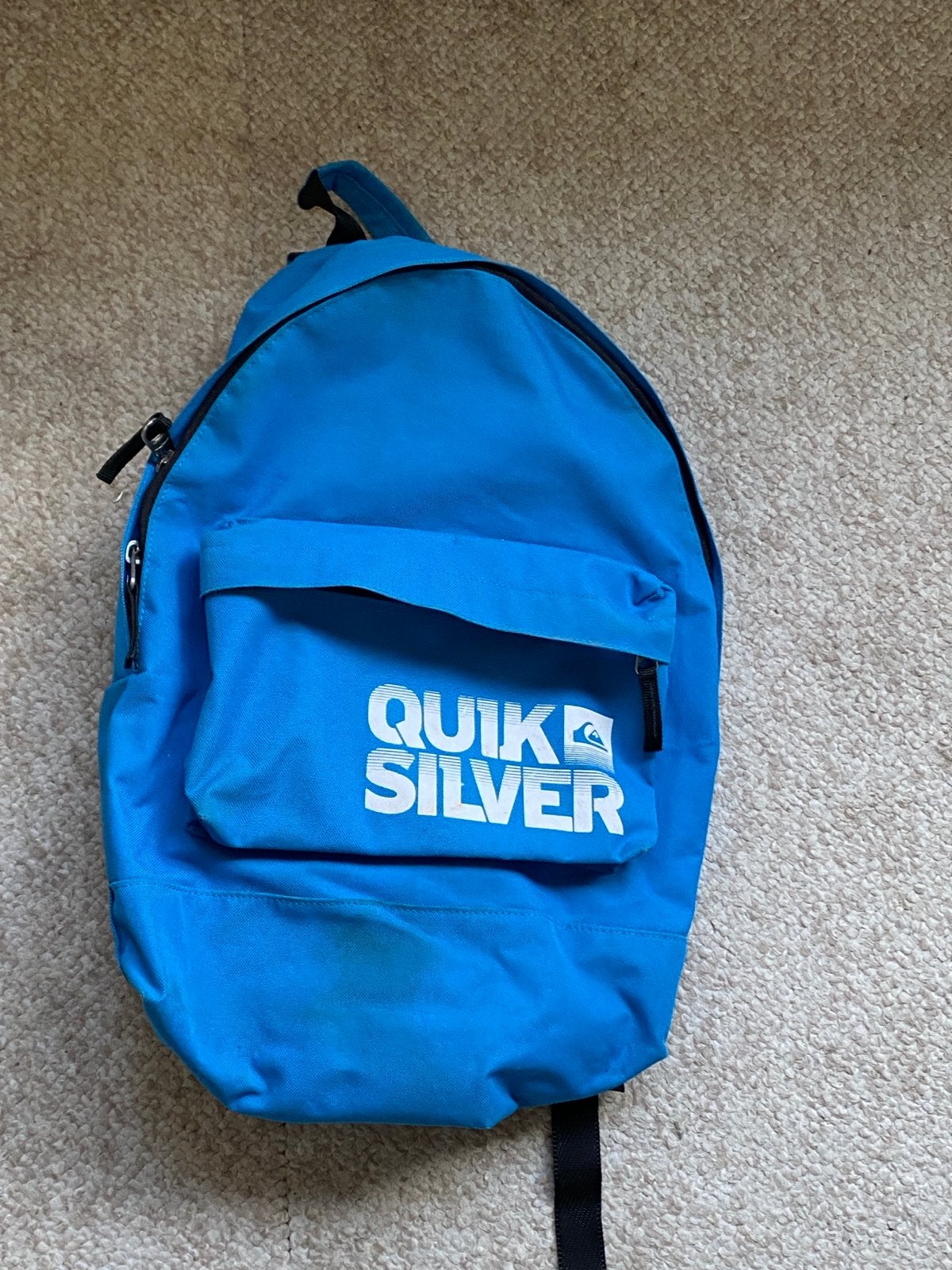 Quiksilver blauwe rugzak - Gebruikt, Gebruikt, 25 tot 40 cm, Ophalen of Verzenden, Overige merken
