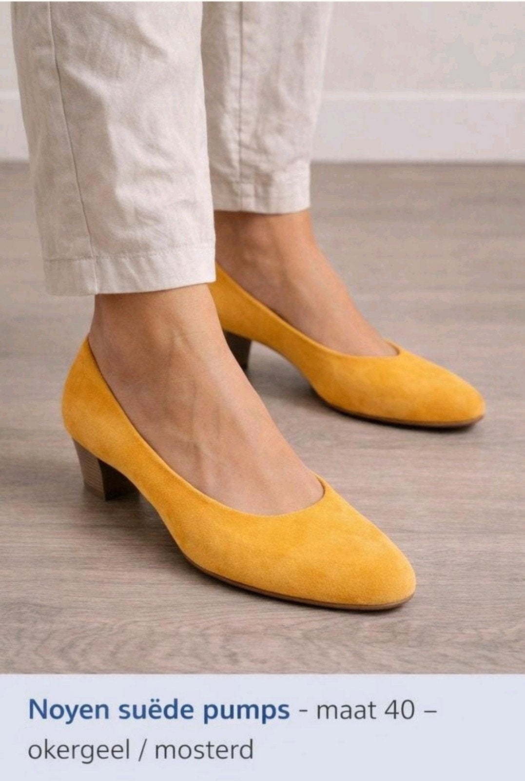 Noyen pumps maat 40, Kleding | Dames, Ophalen, Pumps, Geel, Zo goed als nieuw