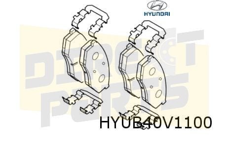 Hyundai ix20 (11/10-) remblokset voor Origineel! 581011KA00, -, -, Nieuw, Ophalen of Verzenden