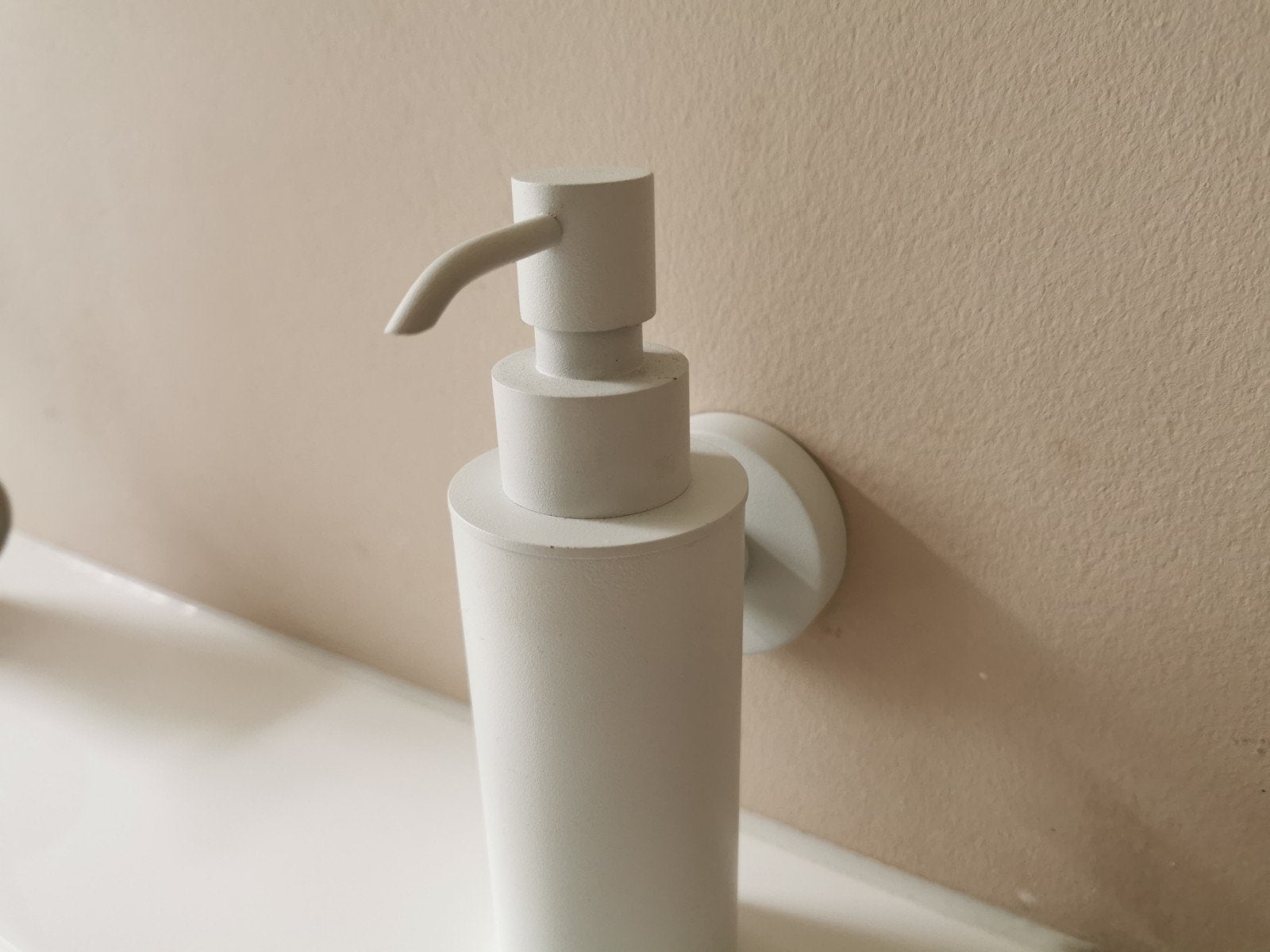 Mat witte zeep dispenser (Saniclear Academy), Ophalen of Verzenden, Nieuw, Wastafel