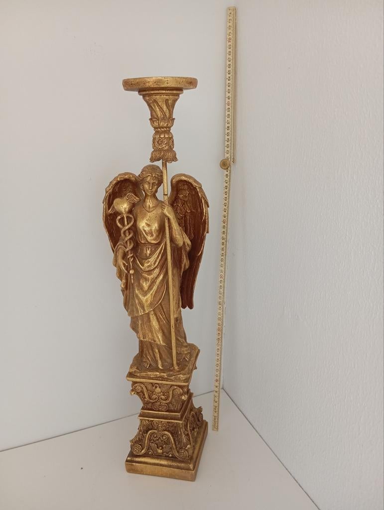 Gouden Engel Kandelaar - Decoratieve Blikvanger, Ophalen