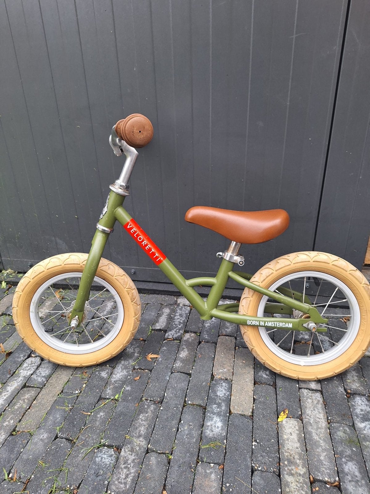 Veloretti loopfiets groen - Born in Amsterdam, Ophalen, Gebruikt, Minder dan 16 inch