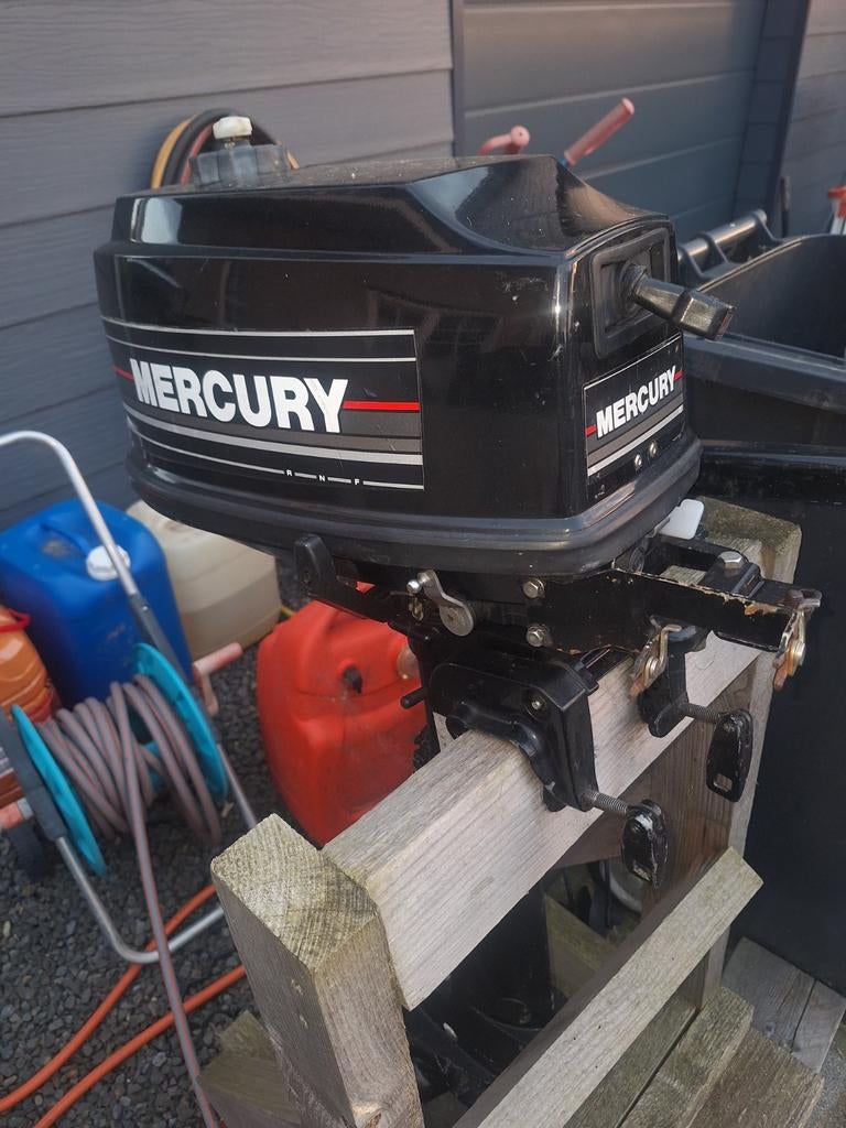 Mercury buitenboordmotor 4pk langstaart, Watersport en Boten, Ophalen of Verzenden, Gebruikt, Benzine, Minder dan 5 pk