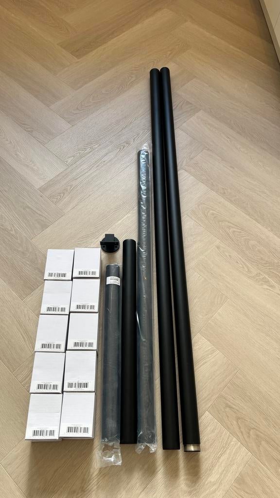 Nieuwe RVS Trapleuning zwart gepoedercoat, Ophalen, Zo goed als nieuw, Minder dan 2 meter