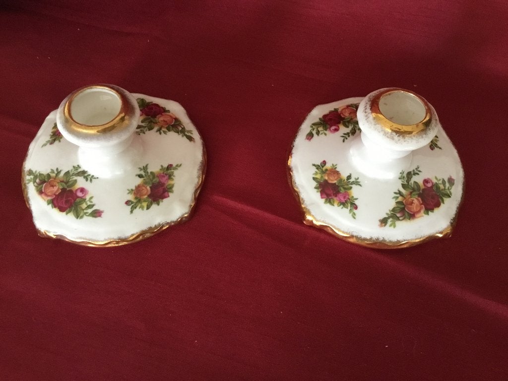 Royal Albert OLD COUNTRY ROSE KANDELAAR P.STUK, Ophalen of Verzenden
