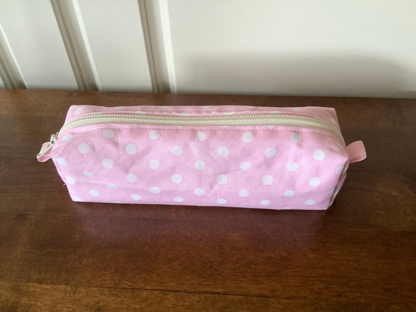 Etui make-up tasje katoen en gevoerd, Ophalen of Verzenden, Nieuw, Roze, Dame
