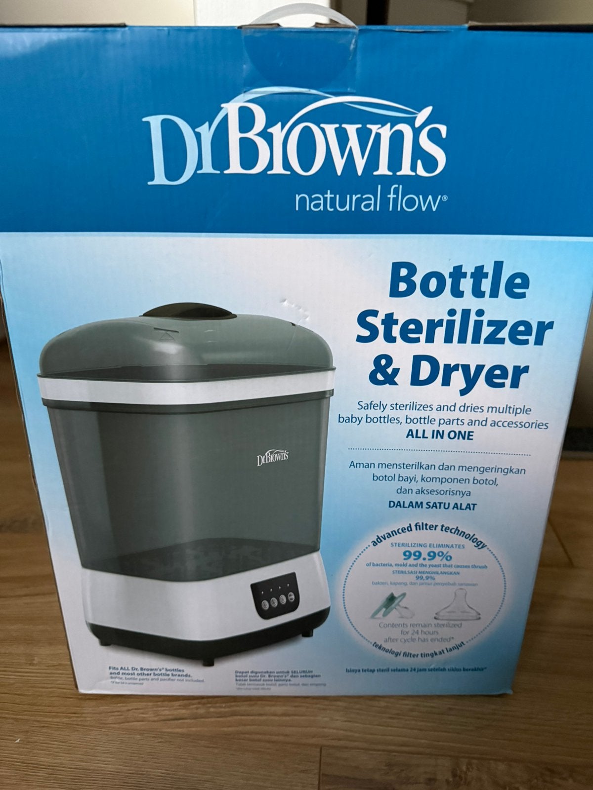 Dr. Brown’s Sterilisator met droogfunctie (met doos), Ophalen, Zo goed als nieuw, Sterilisator