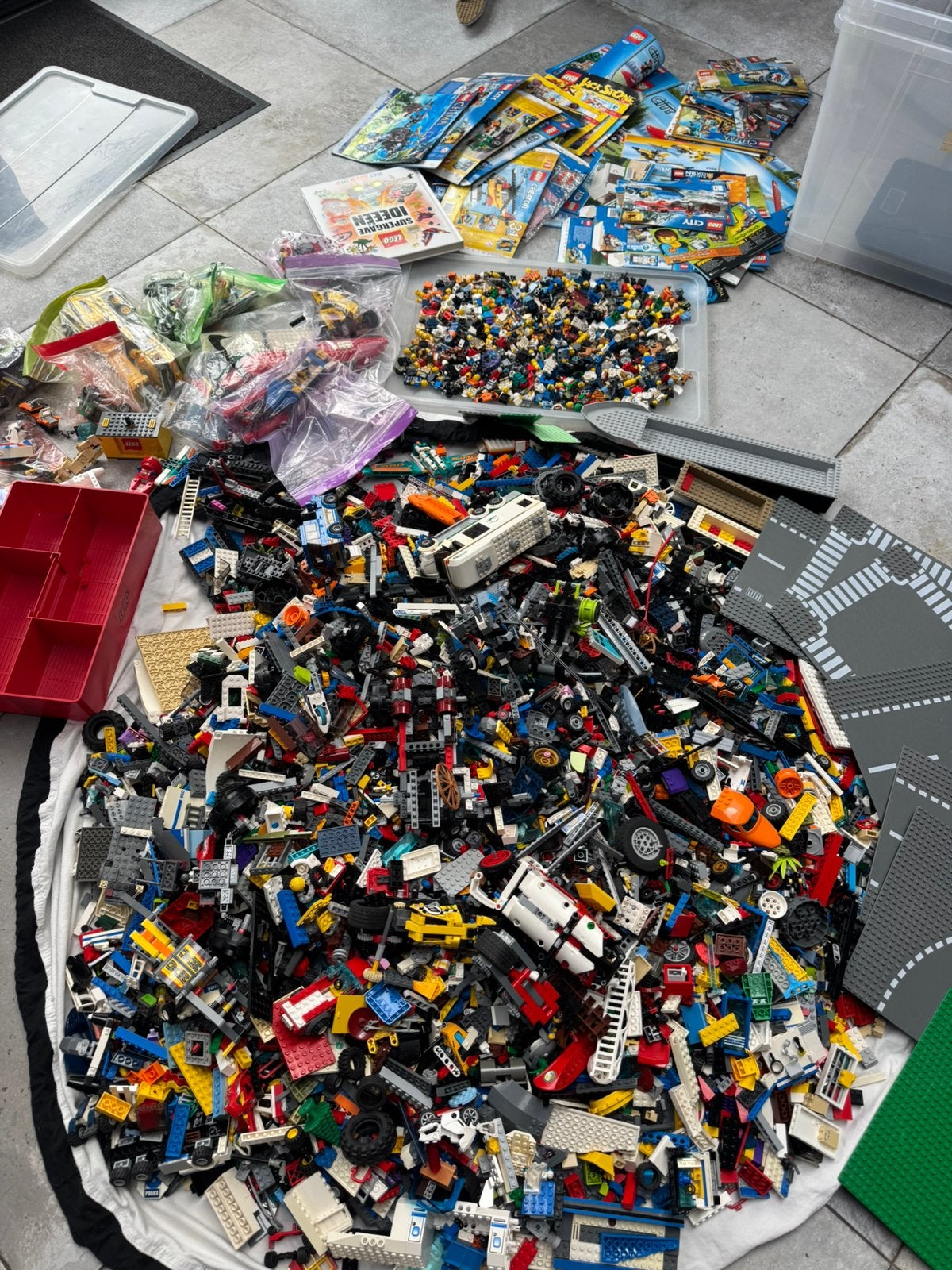 Enorme partij lego van 26 kilo, Ophalen, Gebruikt, Inclusief instructies, Lego