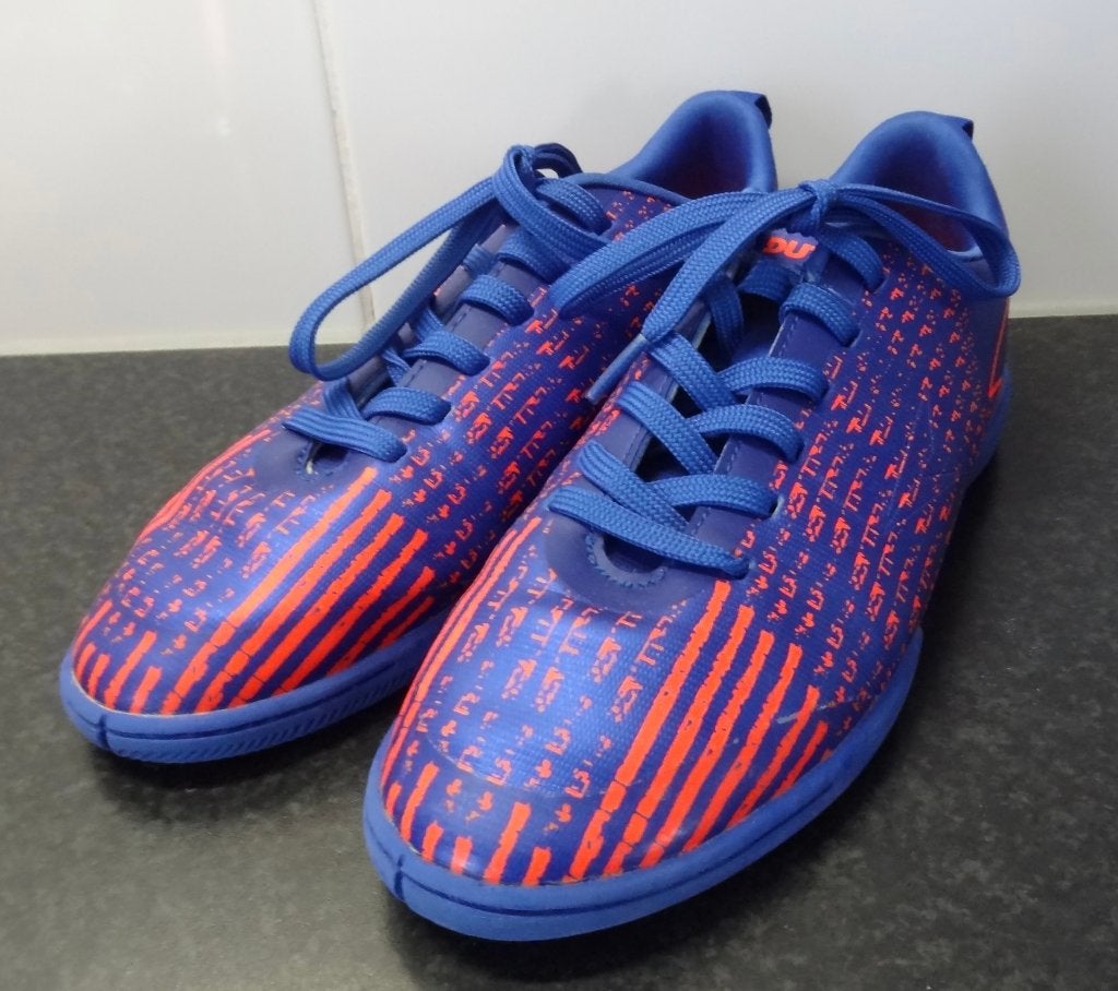 Blauw met oranje Dutchy zaalschoenen maat 36, Dutchy, Jongen of Meisje, Overige typen, Ophalen of Verzenden