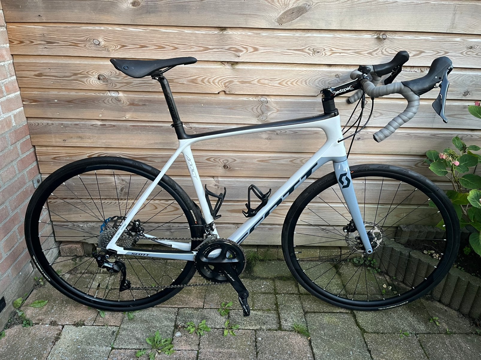 Scott Addict 20 Disc carbon racefiets, Mt L, Carbon, Zo goed als nieuw, Meer dan 20 versnellingen, 53 tot 57 cm