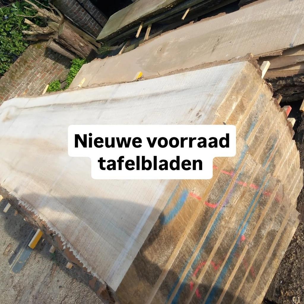 Boomstamtafels, tafelbladen en planken, Ophalen, 50 tot 100 cm, Rechthoekig, Nieuw