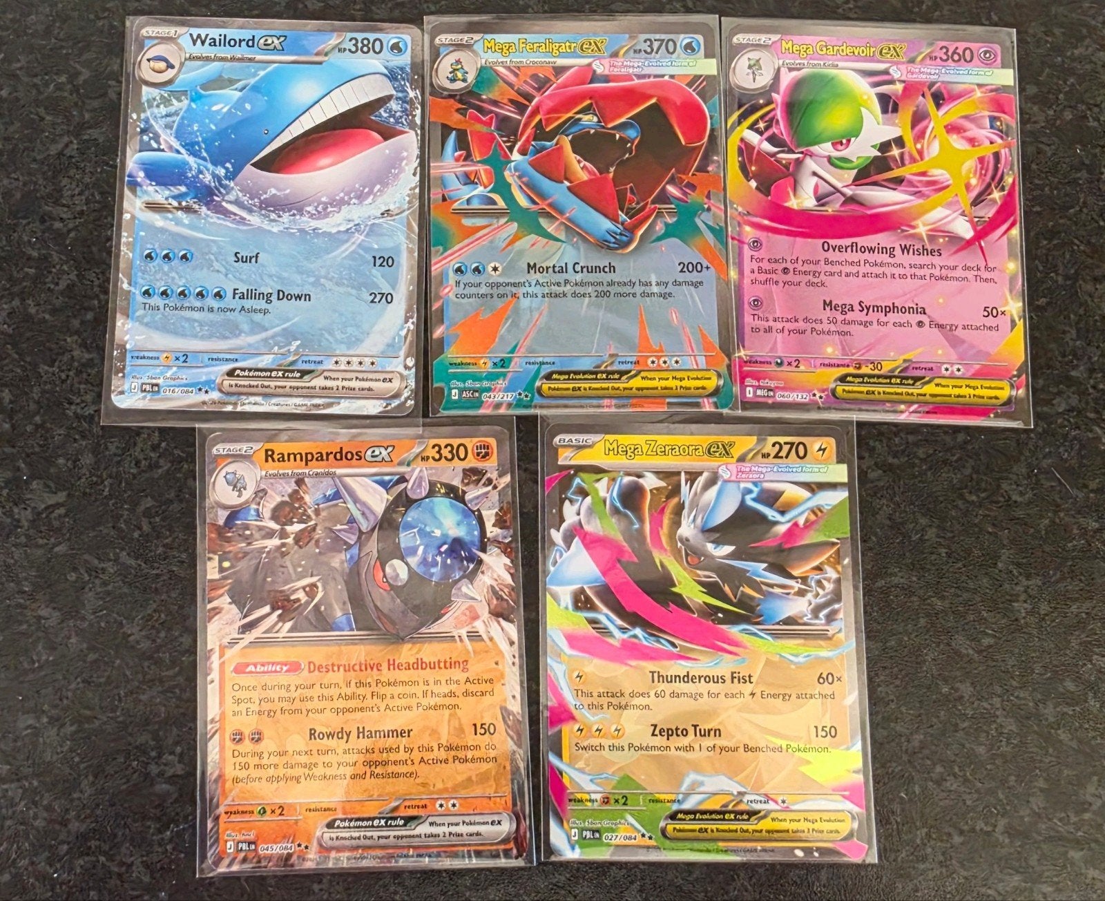 5 EX kaarten Pokémon., Ophalen of Verzenden, Meerdere kaarten