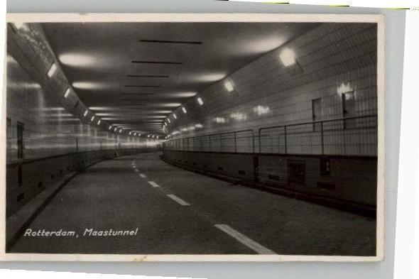 Rotterdam Maastunnel zegel+ st 1949