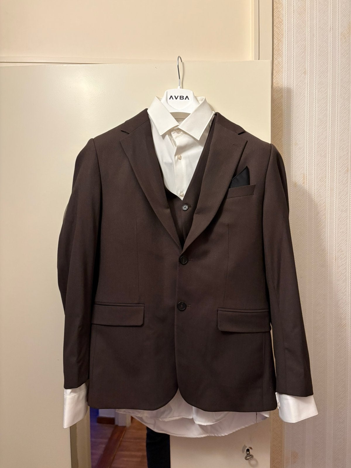 Avba pak heren, Kleding | Heren, Ophalen of Verzenden, Zo goed als nieuw, Maat 48/50 (M), Bruin