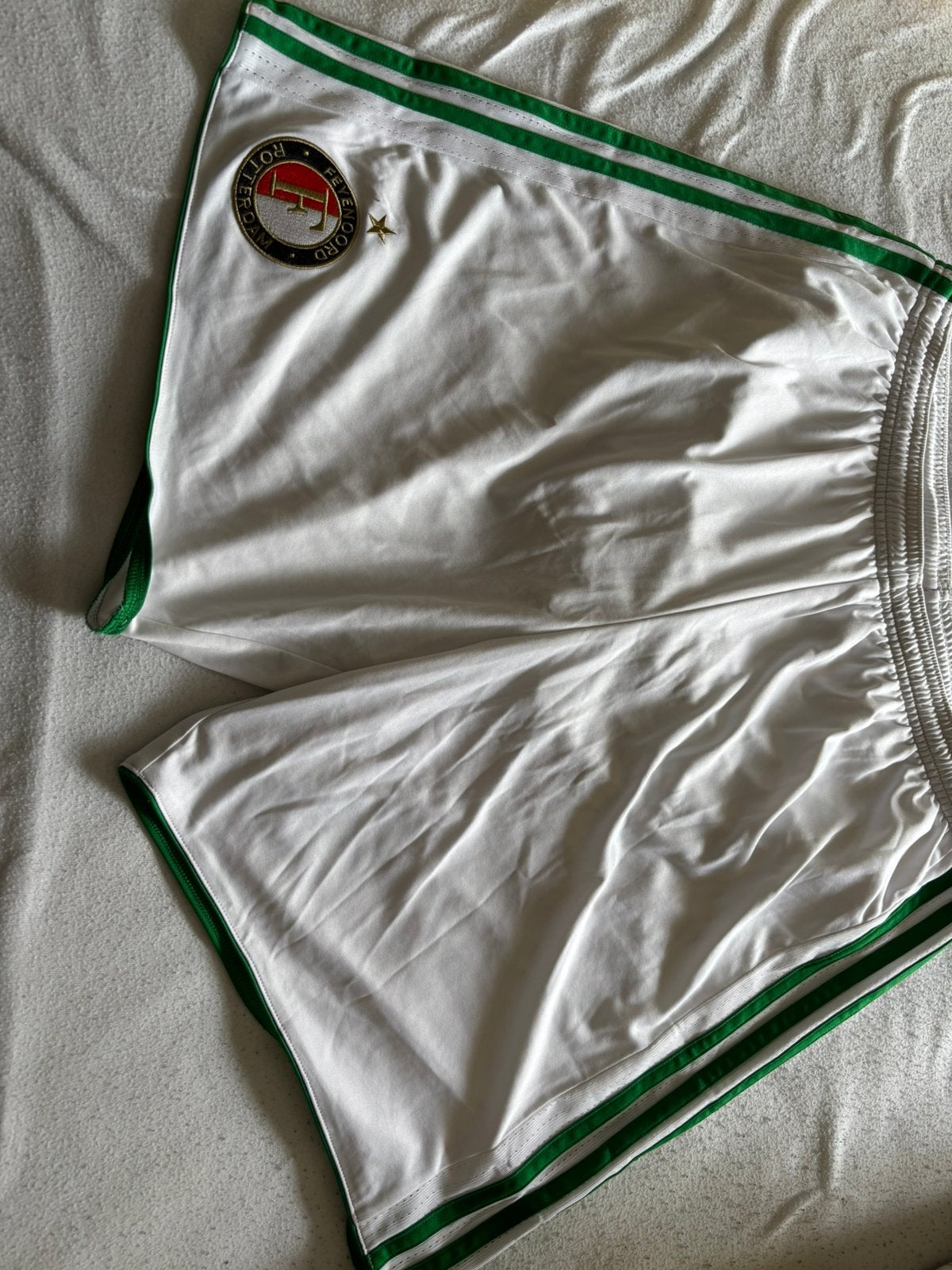Feyenoord korte broek, Ophalen, Blauw, Maat 56/58 (XL), Zo goed als nieuw