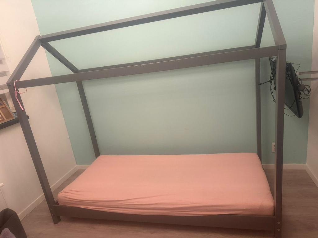 Kinder bed let op zonder matras., 85 tot 100 cm, Gebruikt, Ophalen of Verzenden, Lattenbodem
