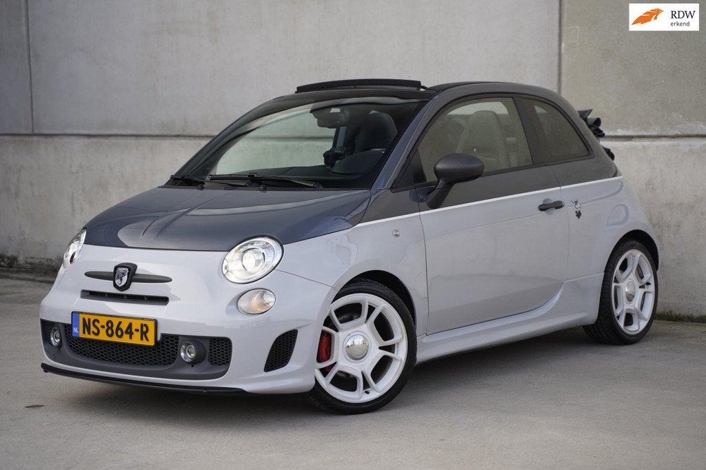 Fiat 500 C 1.4 T-Jet Abarth Competizione 500c cabrio, Carbon, Auto's, Fiat, 1160 kg, Gebruikt, 4 cilinders, Cabriolet