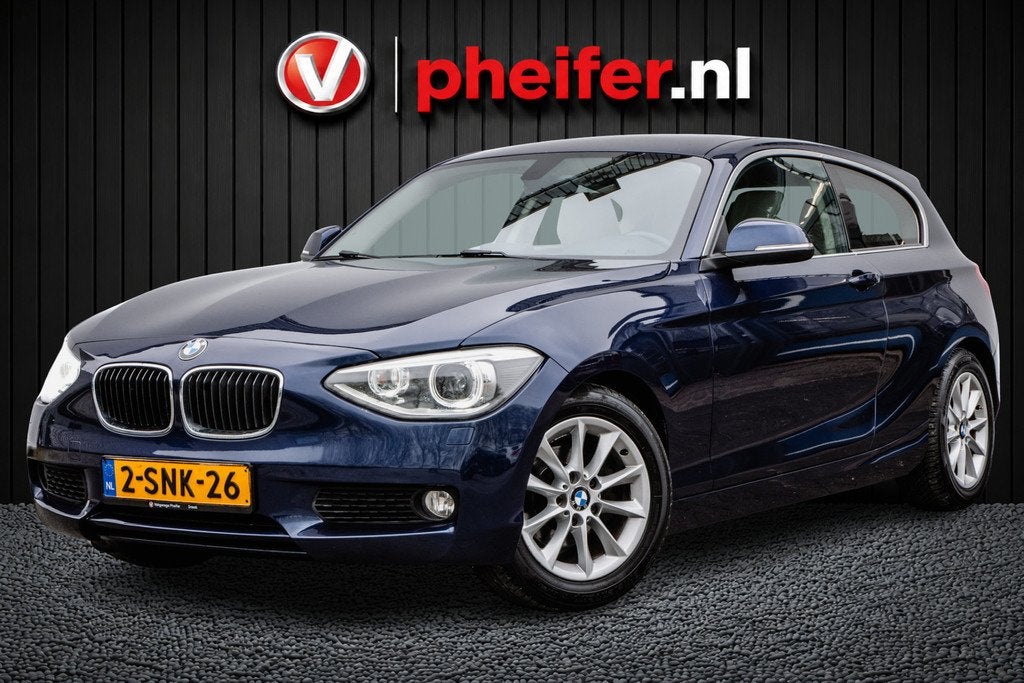 BMW 1-serie 116i 136pk Upgrade Edition Lederen int/ Stoelver, Auto's, BMW, 1-Serie, Euro 5, Gebruikt, Beige