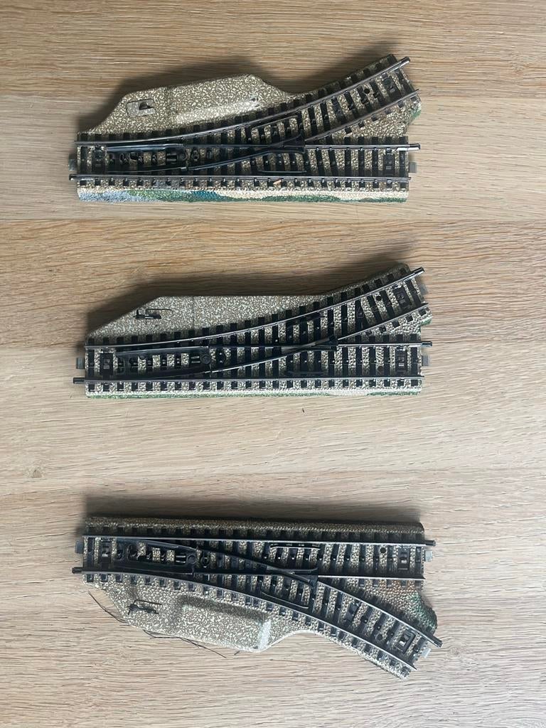 Märklin M-rails partij, met wissels en stootblokken, Wisselstroom, Gebruikt, Rails, Ophalen of Verzenden