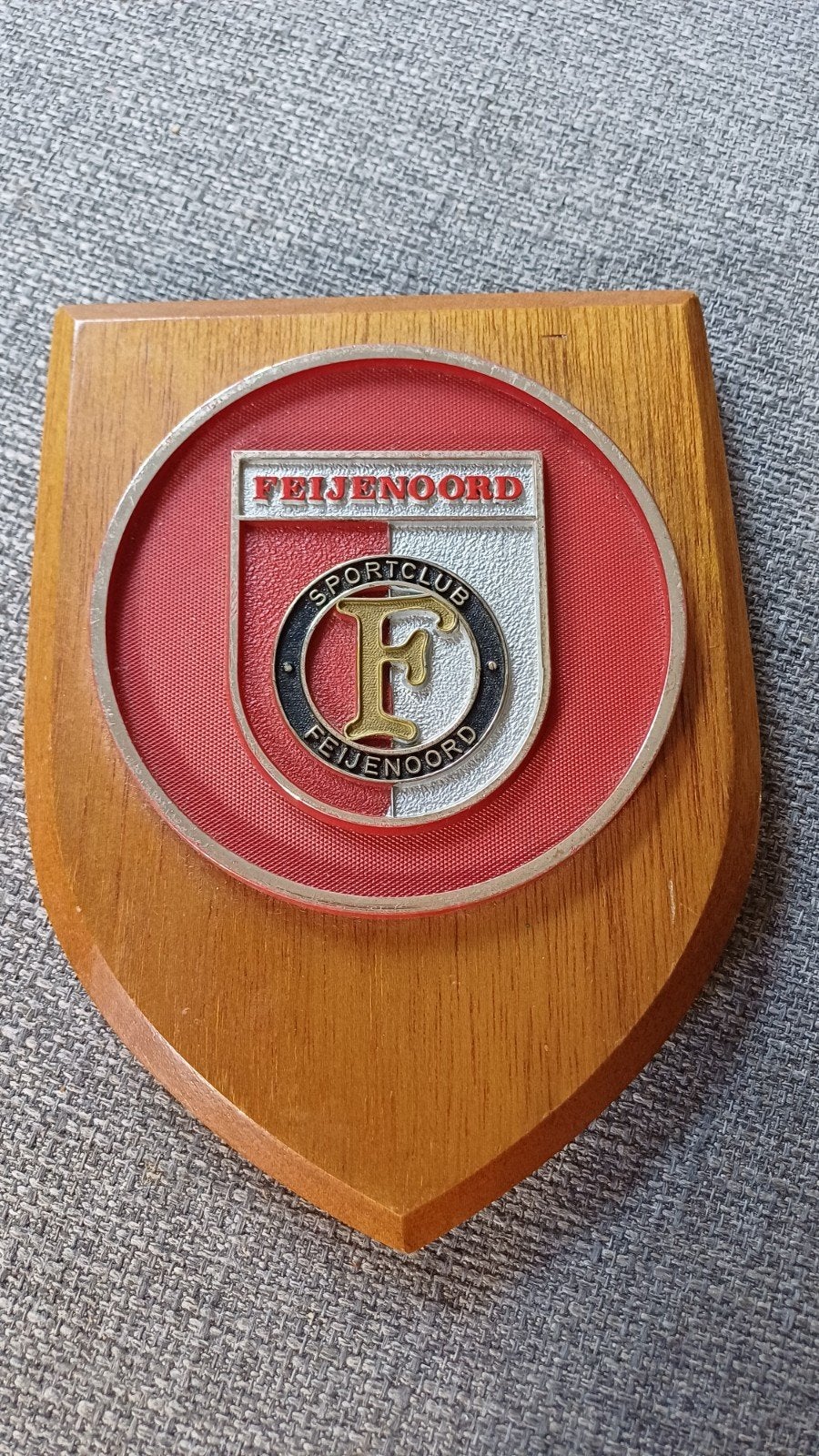 Vintage Feyenoord Schildje - Sportclub Feyenoord, Ophalen of Verzenden, Gebruikt, Feyenoord, Overige typen