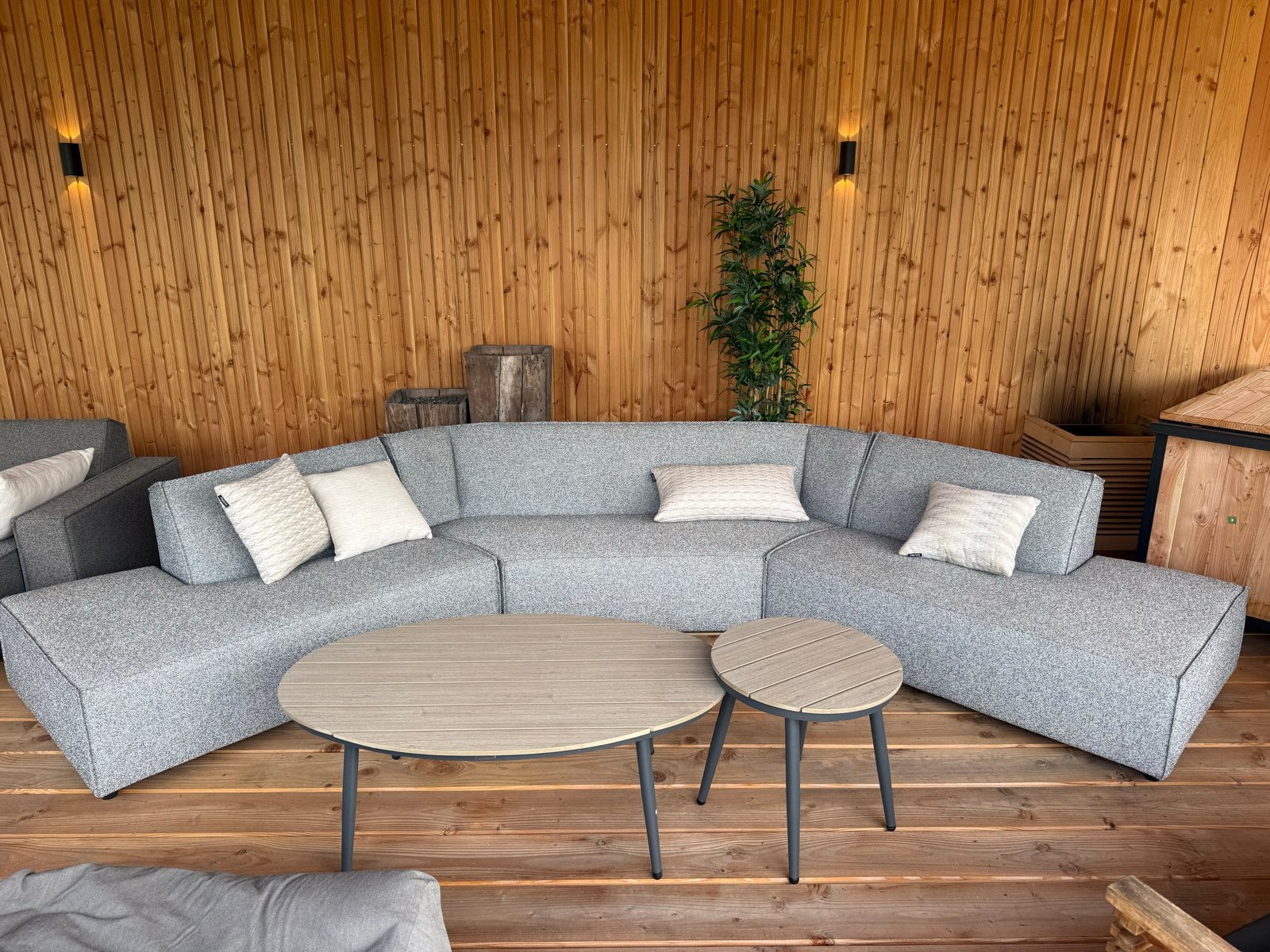 Bubalou buiten banken met 50% korting!, Ophalen, 100 tot 125 cm, Hoekbank, 300 cm of meer