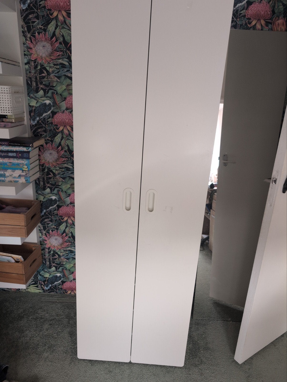 Ikea Stuva Fritids witte kledingkast met planken en lades, Ophalen, Gebruikt, 50 tot 100 cm, Met lade(s)