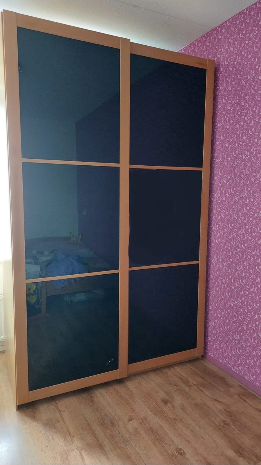 IKEA PAX kledingkast met zwarte schuifdeuren

Te koop, Gebruikt, 150 tot 200 cm, 50 tot 75 cm, Ophalen