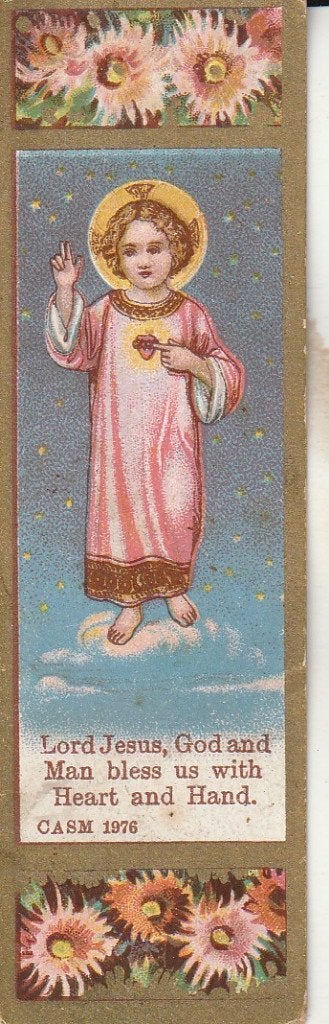 Heilig Hart Jezus prentje 1976, Ophalen of Verzenden, Gebruikt, Kaart of Prent, Christendom | Katholiek