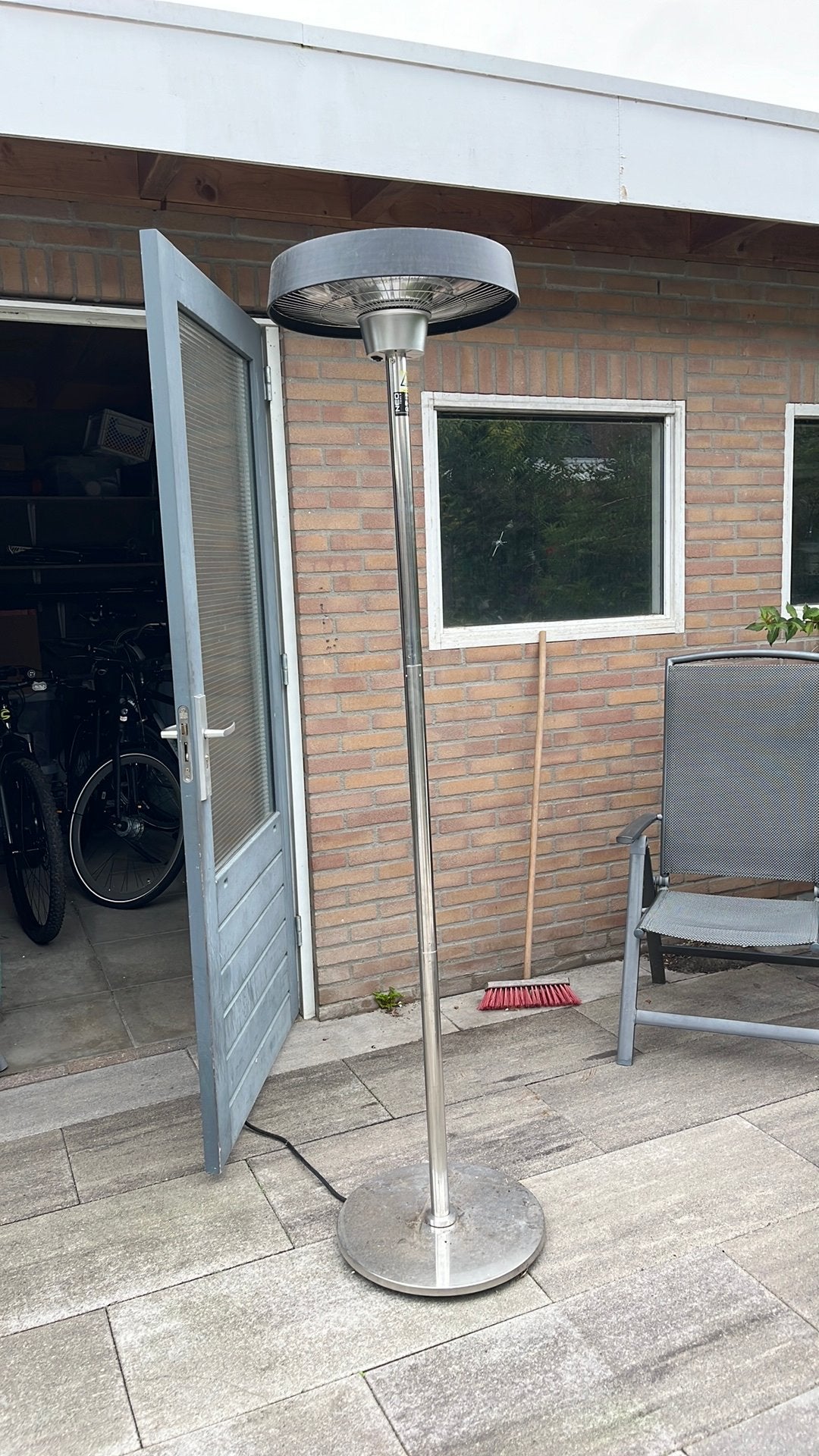 Terras heater, Tuin en Terras, Ophalen, Zo goed als nieuw