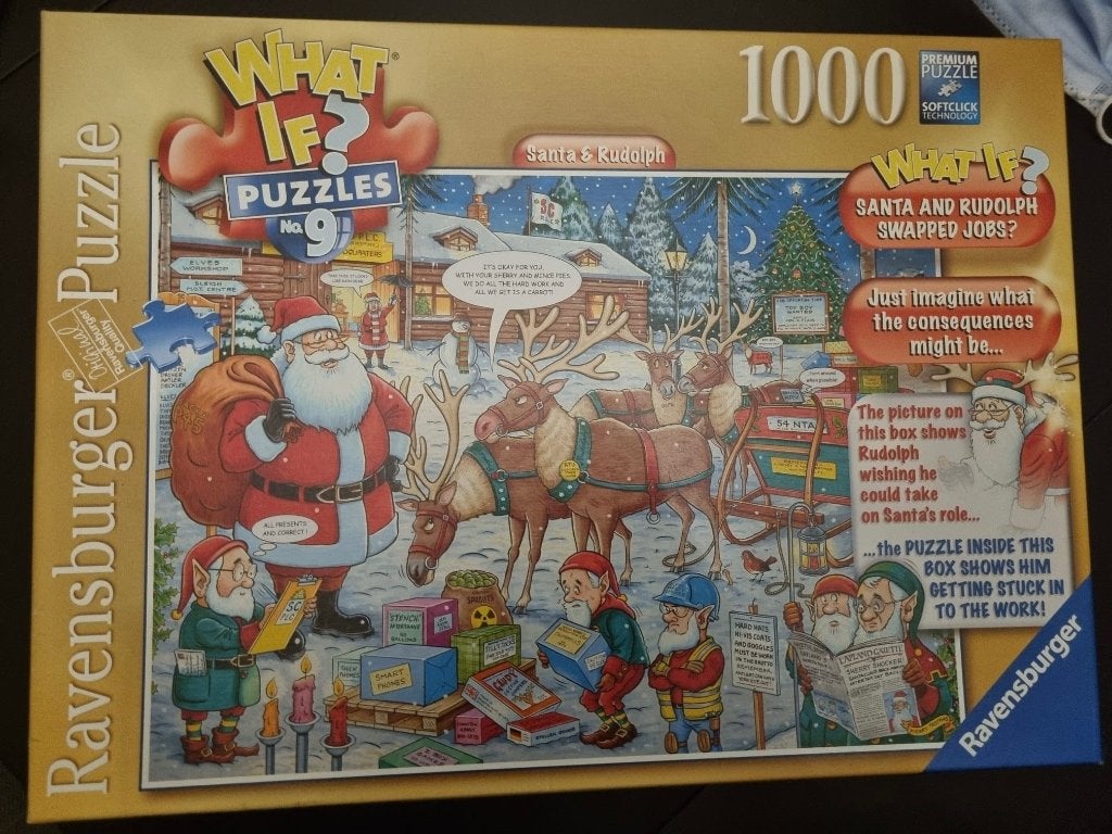 Puzzel What if 9 “Santa & Rudolph”, Ophalen, 500 t/m 1500 stukjes, Zo goed als nieuw, Legpuzzel