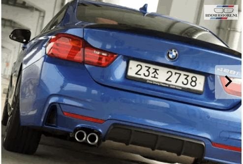 M - Diffuser mat zwart achterbumper nieuw BMW 4 serie F32 F3, Ophalen, -, -, Nieuw