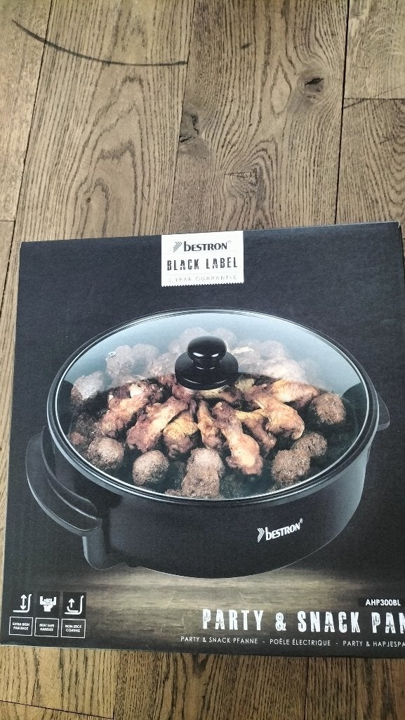 Bestron Party Snack pan, Ophalen, Overige typen, Nieuw, Rvs