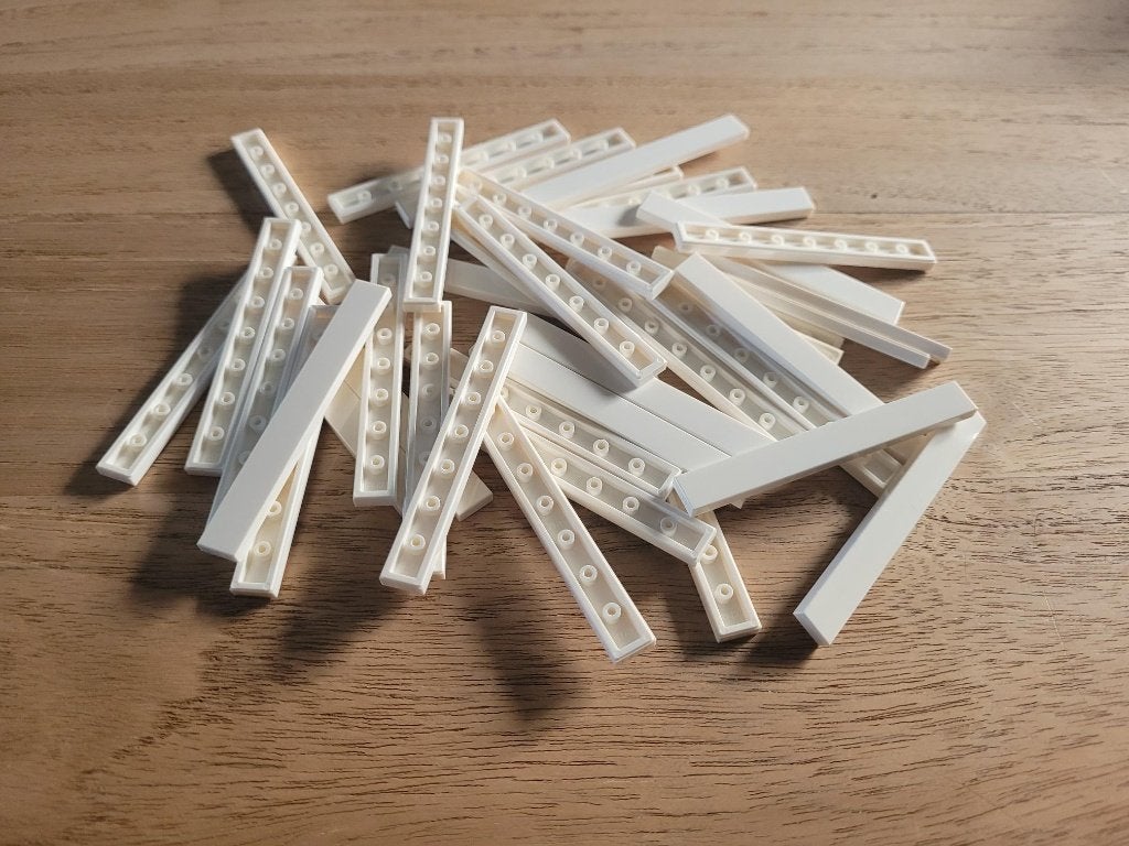 Partij N685=50x Nieuwe Lego tegels 1x8 (Meerdere setjes), Lego, Lego, Lego, Nieuw