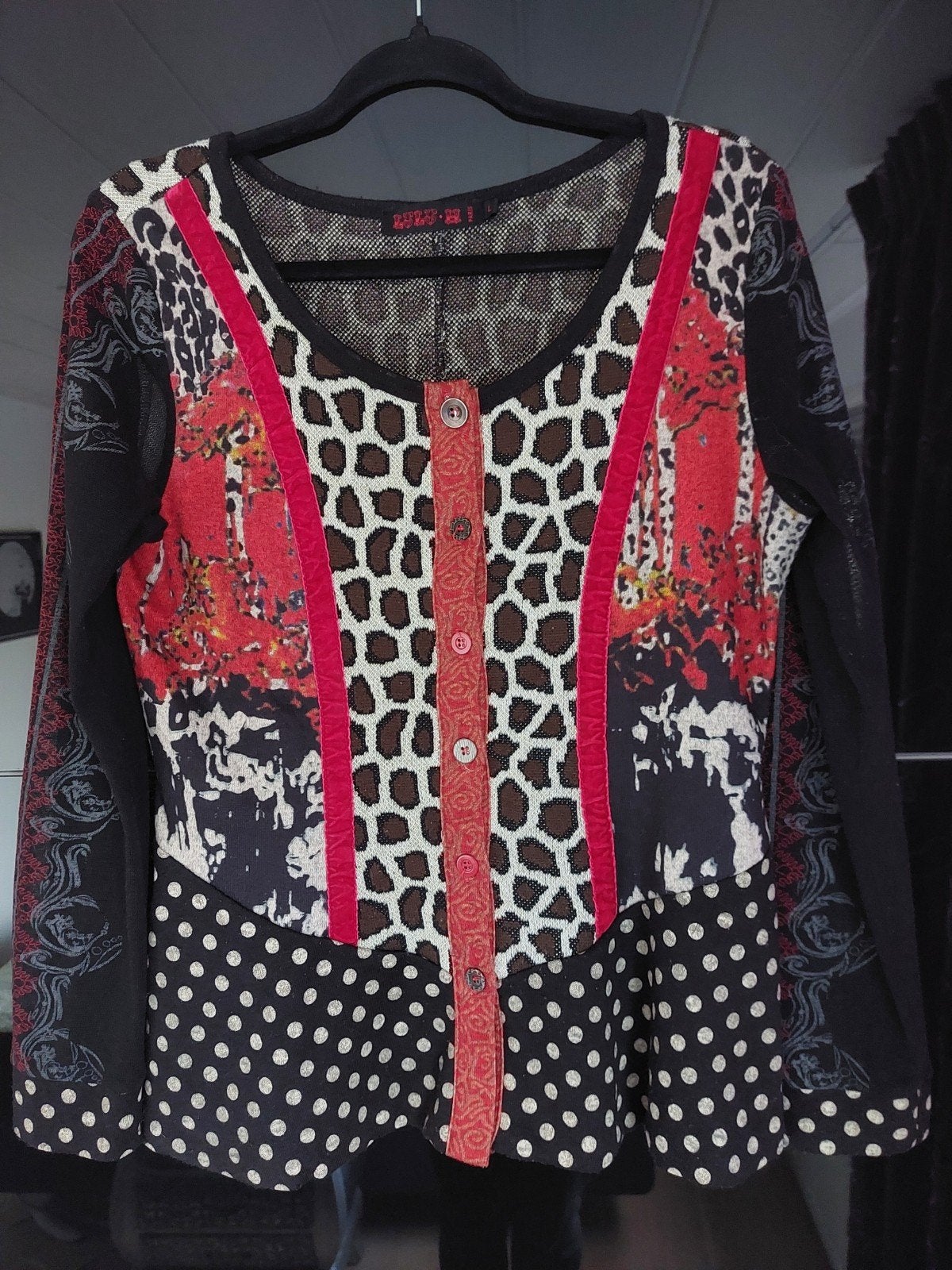 Uniek DESIGN VEST van LULU•H PARIS is VINTAGE MERKKLEDING, Zwart, Maat 42/44 (L), Ophalen of Verzenden, Zo goed als nieuw