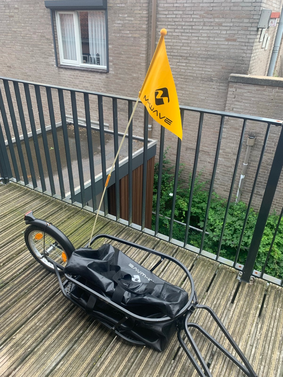 M-Wave fietskar met waterdichte tas, Fietsen en Brommers, Ophalen, Gebruikt, Opvouwbaar, Bagagekar
