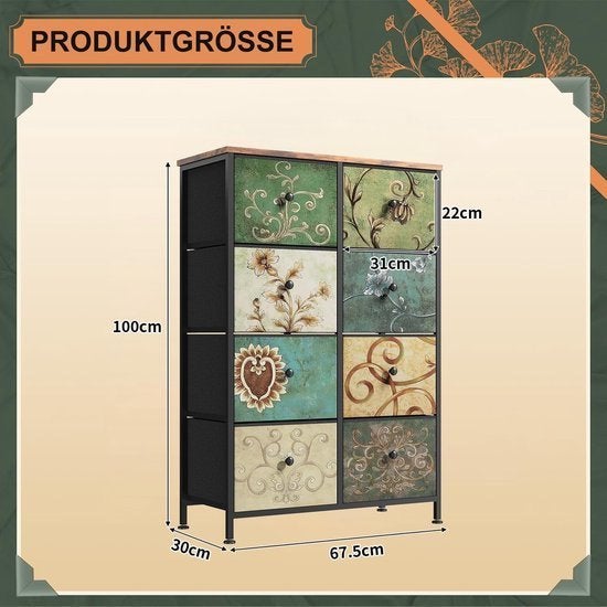 Ladekast – Ladeblok – Opbergkast – Commode – 8 Lades, Corvance B.V., Verzenden, Nieuw, Corvancebol@gmail.com