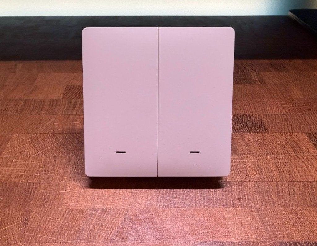 Wifi Slimme Lichtschakelaar 2-voudig Wit - WiFi + RF 433MHz, Ophalen of Verzenden, Gebruikt, Overige merken, Schakelaar