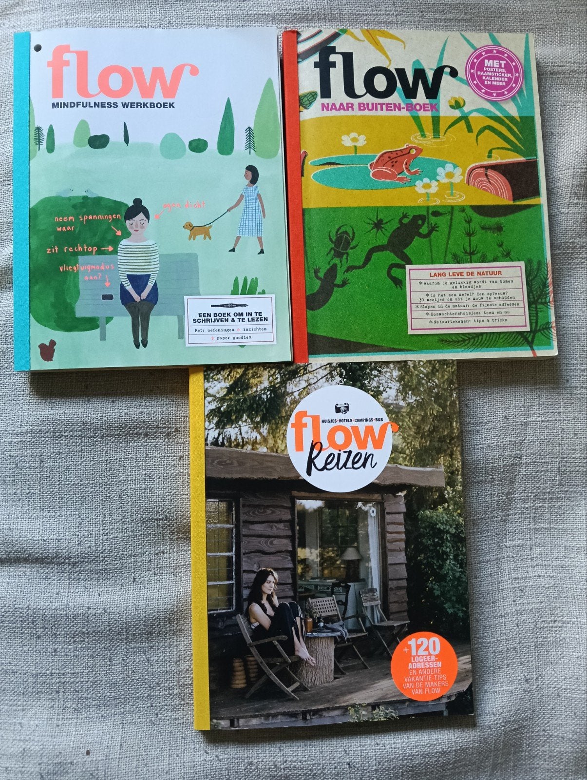 Flow boeken: Mindfulness, Naar Buiten & Reizen, Boeken, Ophalen of Verzenden, Zo goed als nieuw