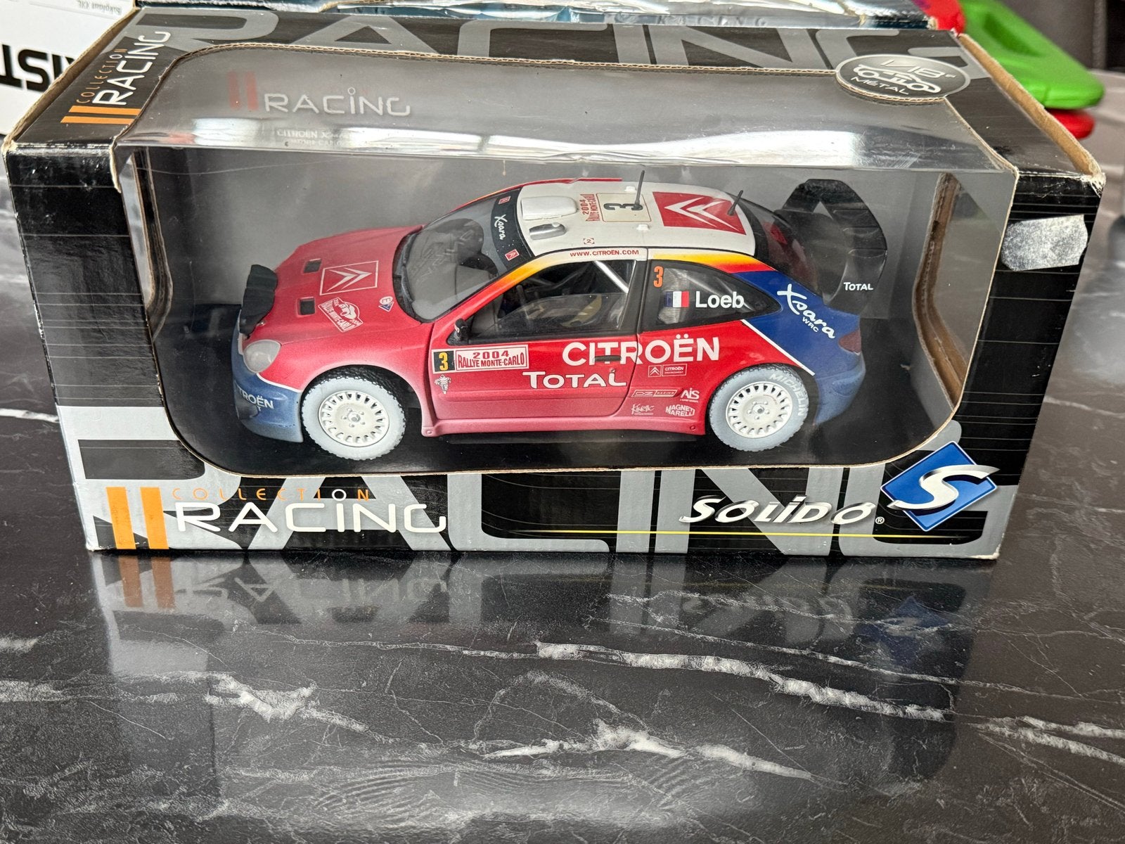 Solido Citroen Xsara WRC 1/18 Sneeuweditie Monte Carlo 2004, Ophalen of Verzenden, Zo goed als nieuw, Auto, Solido