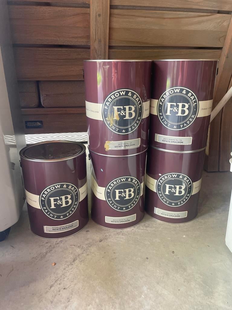 Farrow & Ball Estate Emulsion Muurverf - Diverse Kleuren, Ophalen, Overige kleuren, Minder dan 5 liter, Verf
