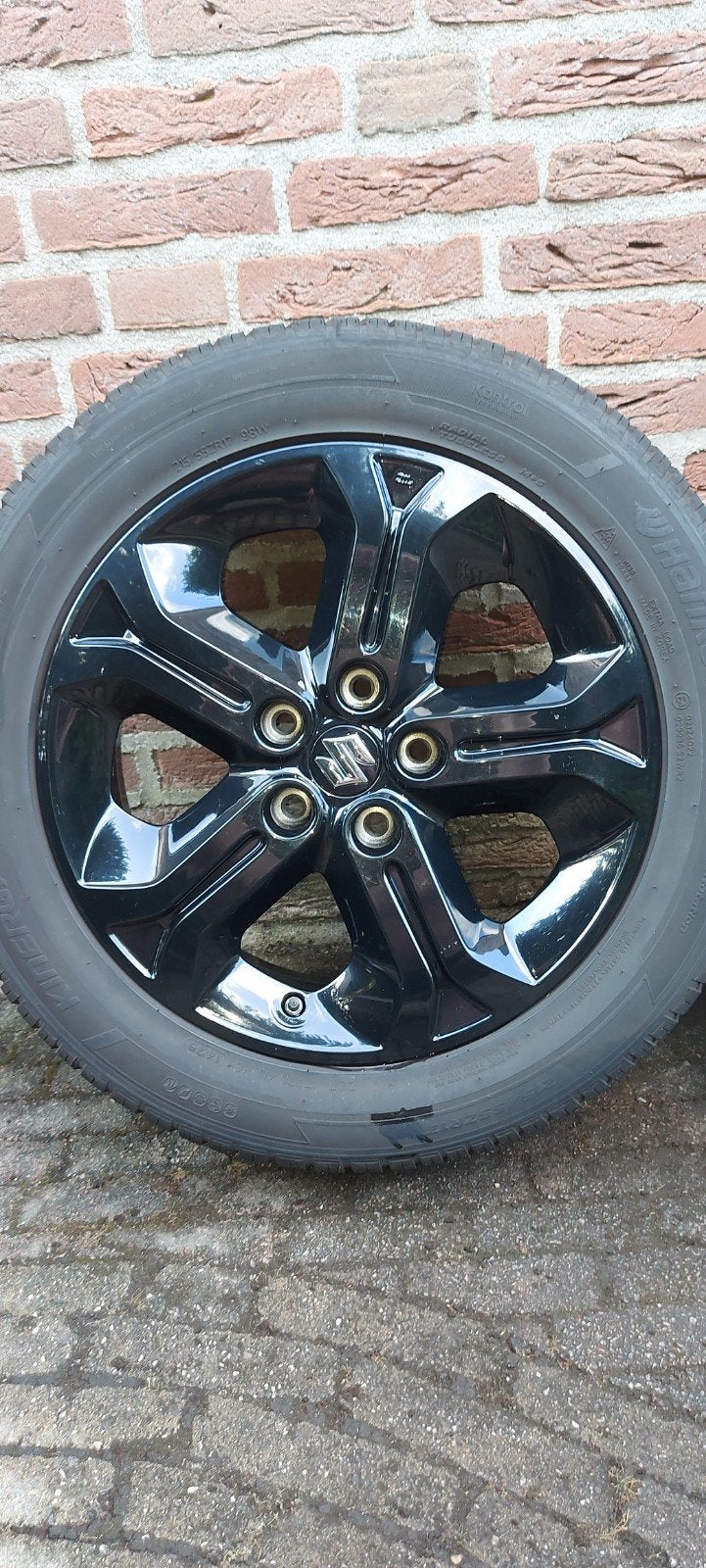 Originele mooie  Suzuki Vitara S LY 17 inch velgen zwart, Ophalen, 215 mm, Banden en Velgen, 17 inch