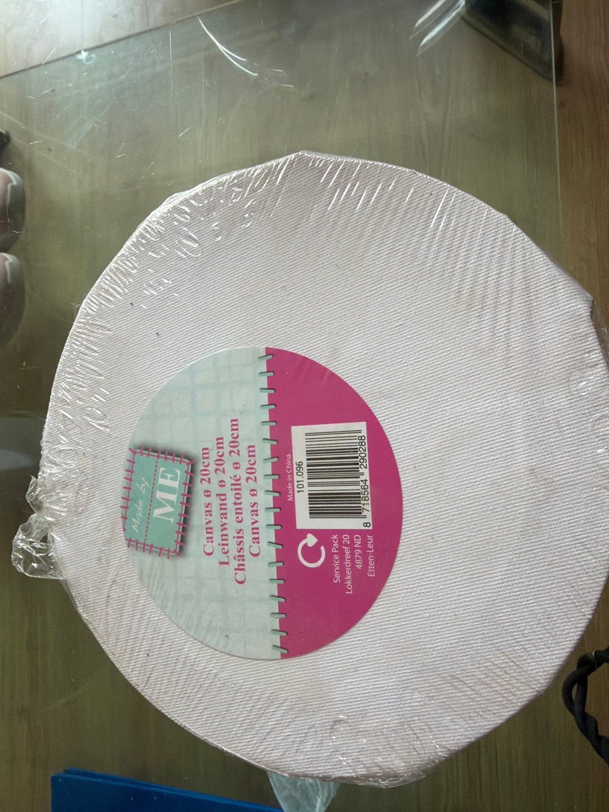 Rond Canvas Ø 20cm - Nieuw in verpakking, Hobby en Vrije tijd, Ophalen, Nieuw, Doek