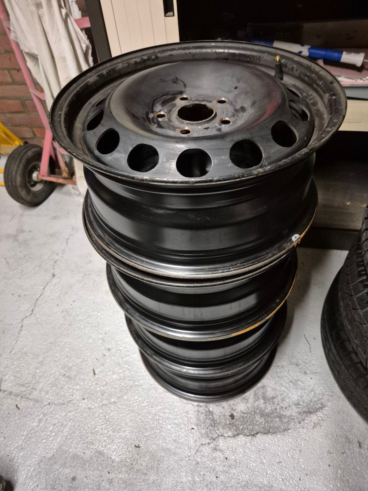 Stalen velgen 6 1/2 J x 16 H2 ET50 VW Audi, Ophalen, Gebruikt