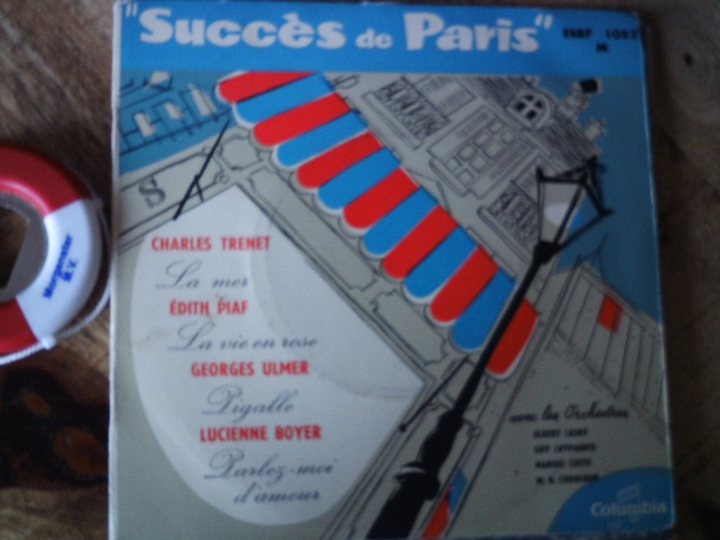 Succès de Paris EP - Charles Trenet, Edith Piaf e.a.  21o, Cd's en Dvd's, Beschermende buitenhoes, Overige genres, 7 inch, Ophalen of Verzenden