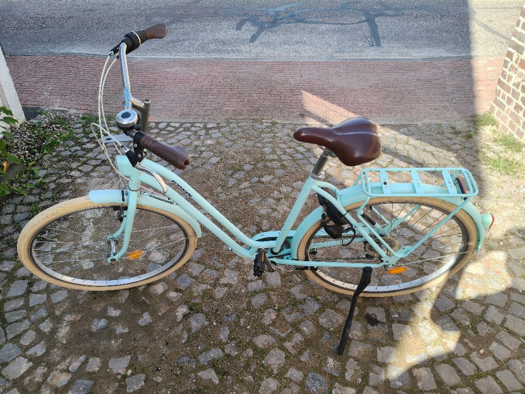 B'twin Damesfiets, Fietsen en Brommers, Gebruikt, Velgrem, Versnellingen, Ophalen