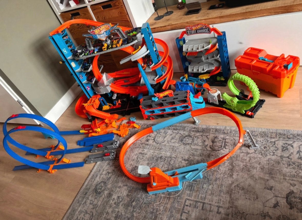 Grote verzameling Hotwheels, Ophalen, Racebaan, Zo goed als nieuw, Hot Wheels
