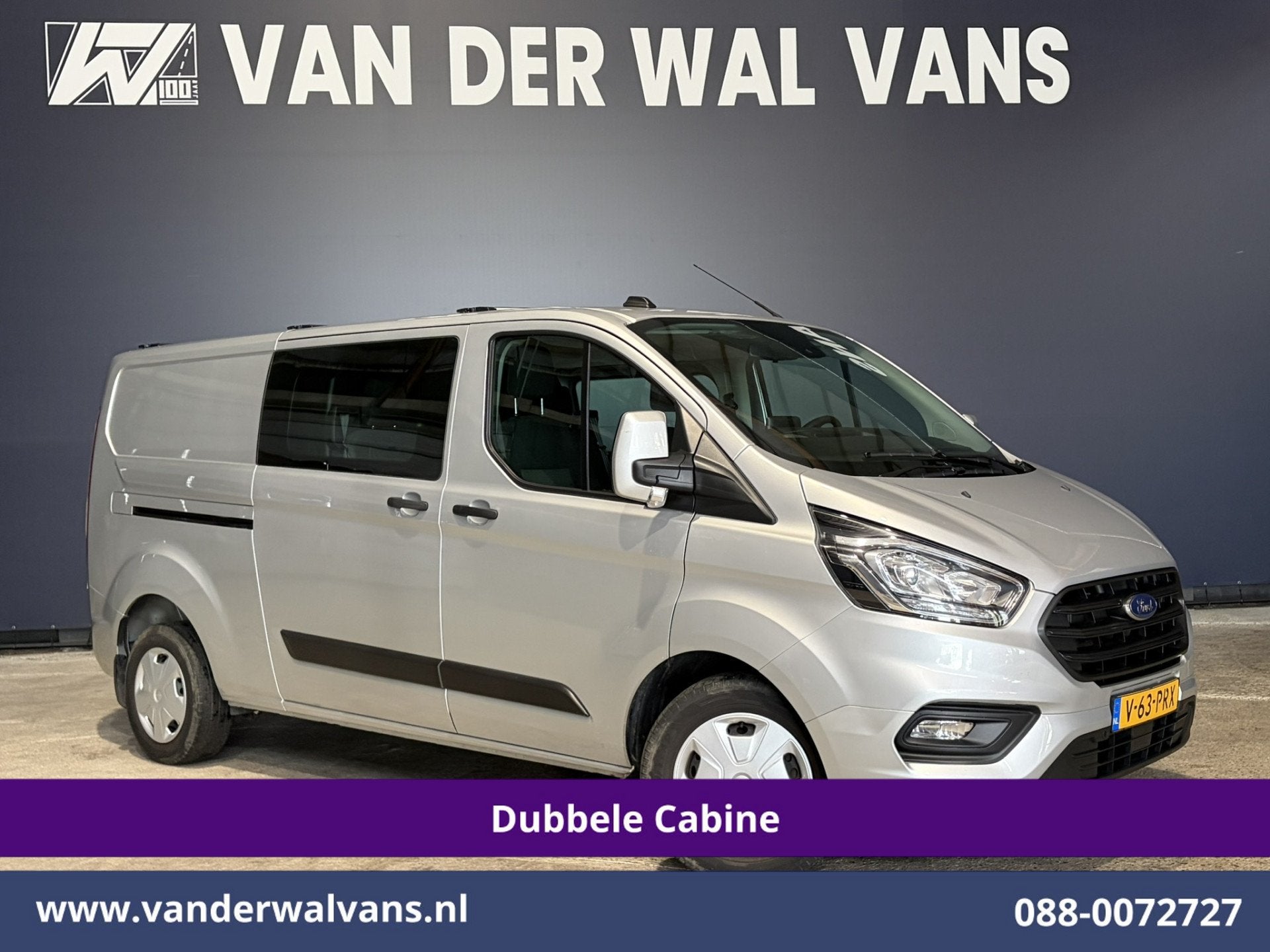 Ford Transit Custom 2.0 TDCI 131pk L2H1 Dubbele Cabine Euro6, Auto's, Voorwielaandrijving, Dealer onderhouden, 4 cilinders, 2800 kg